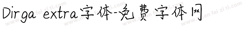 Dirga extra字体字体转换